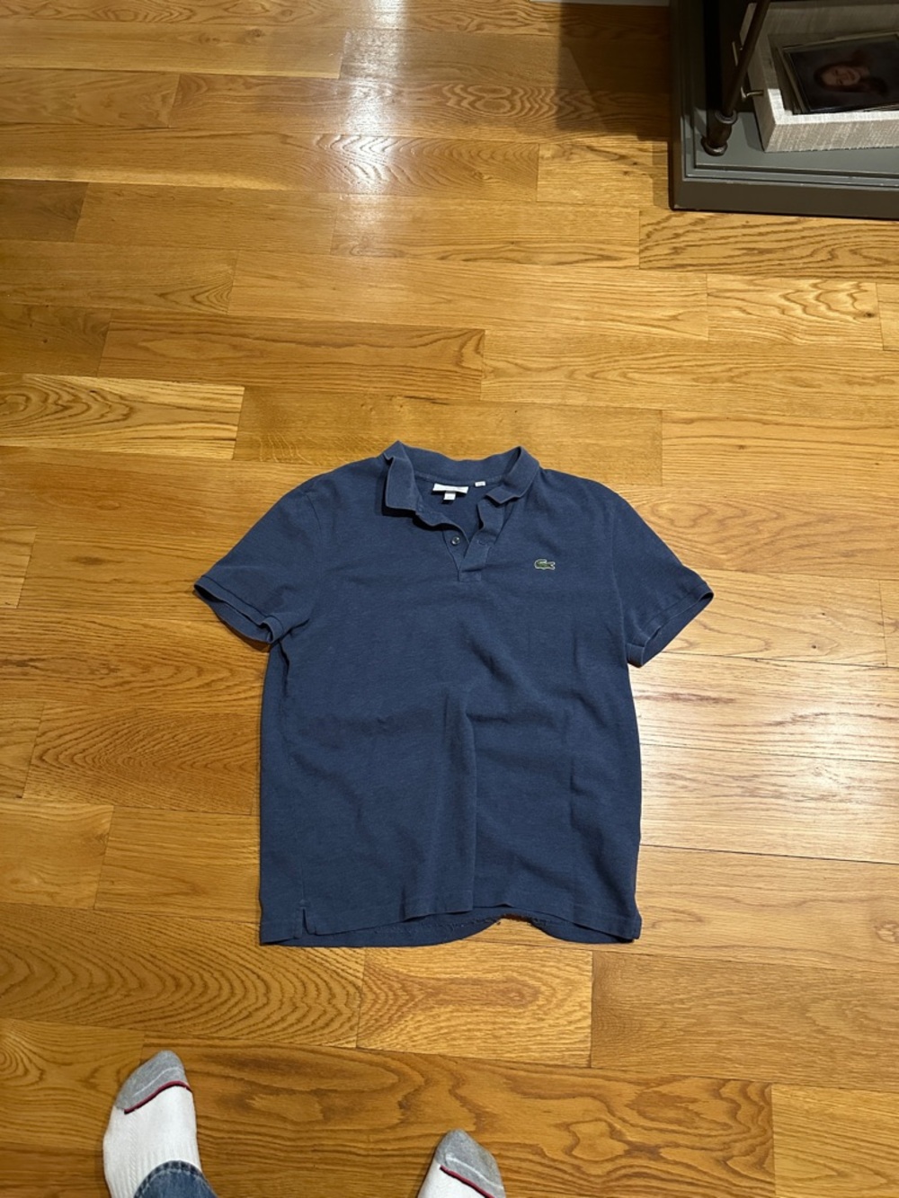 Lacoste Navy Short-Sleeve Piqué Polo Slim Fit